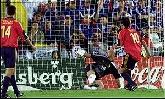 25-Jun-2000 - Spain-France - Penalty missed by Raul on 89'